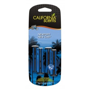 CALIFORNIA SCENTS Newport NewCar - Vent Sticks do nawiewu w samochodzie - 4szt.