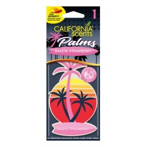 CALIFORNIA SCENTS PALMY - Shasta Strawberry - Zawieszka papierowa