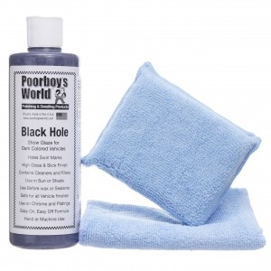 Poorboy's Black Hole Show Glaze 473ml + Aplikator z bawełny + Mikrofibra