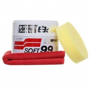 Soft99 White Soft Wax + Mikrofibra 30x30cm 320g