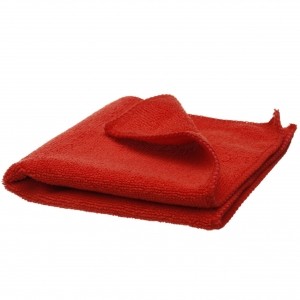 DERCAR Mikrofibra 30x30cm 320g/m2 CZERWONA